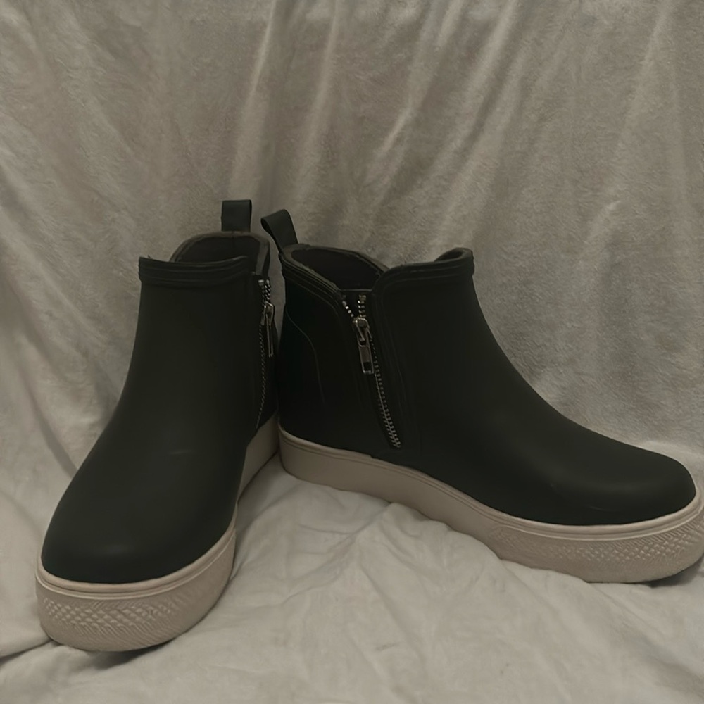Dark Green Ankle Boots